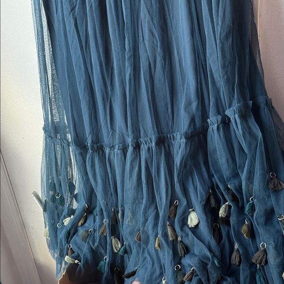 Maeve Teal A-Line Skirt - Picture 6 of 9